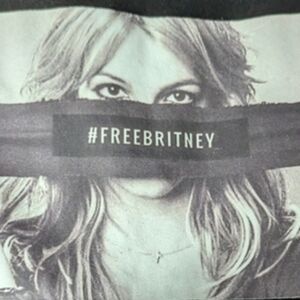 FREE BRITNEY Black Graphic Sweatshirt Sooo Soft Large Spears
